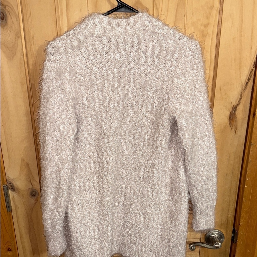 Symple NYC Elegant Cream Women's Cardigan - Picture 3 of 6